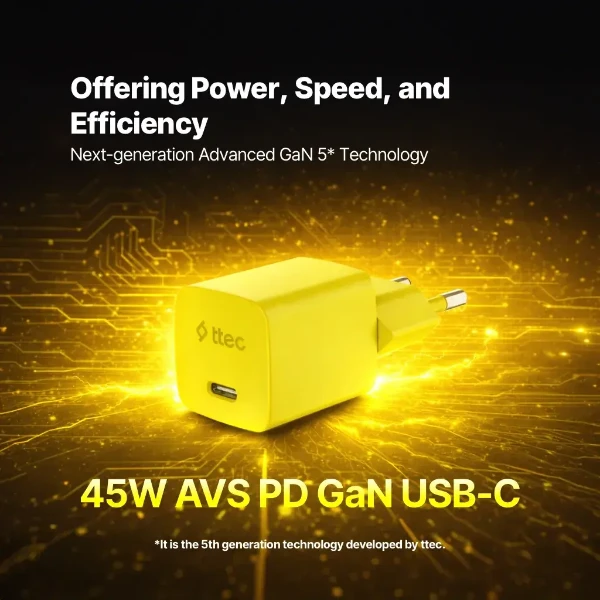 SmartCharger GAN 45W  neon 1