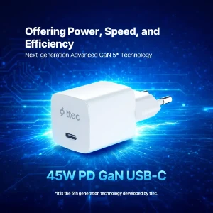 SmartCharger GAN 45W B&W
