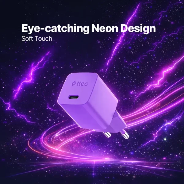 SmartCharger GAN 45W  neon 3