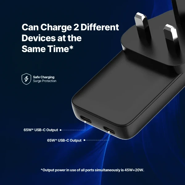 SmartCharger Trio GaN 65W PD3