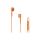 ttec Rio Fit Style USB-C Stereo Wired In-Ear Headset - Orange
