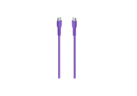 ttec Type-C -Type-C Καλώδιο Φόρτισης & Συγχρονισμού 60W  Neon Μώβ - Φορτιστές & Καλώδια Φόρτισης στο ttec.gr