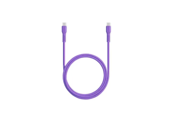 ttec Type-C -Type-C Καλώδιο Φόρτισης & Συγχρονισμού 60W  Neon Μώβ - Φορτιστές & Καλώδια Φόρτισης στο ttec.gr