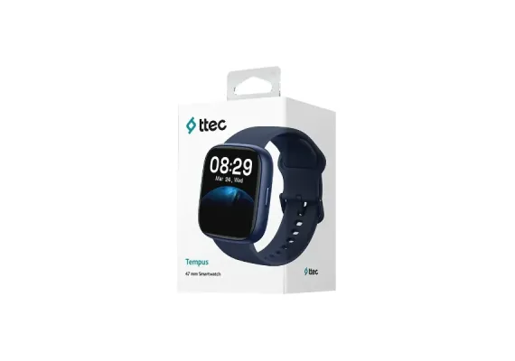 Tempus Smartwatch με Ορθογώνια Κάσα 47 mm, Μπλέ - Smartwatches στο ttec.gr
