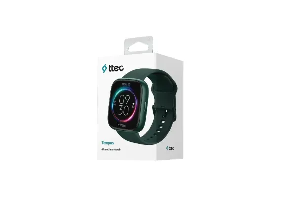 Tempus Smartwatch με Ορθογώνια Κάσα 47 mm , Πράσινο - Smartwatches στο ttec.gr