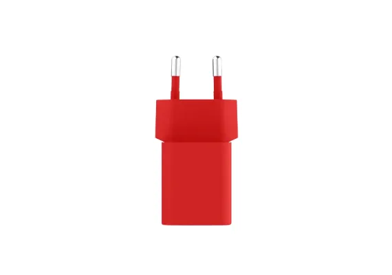 SmartCharger GAN 45W PD Ταχυφορτιστής Ταξιδιού USB-C - USB-C 3A με Καλώδιο,  Neon Κόκκινο - Φορτιστές Πρίζας στο ttec.gr