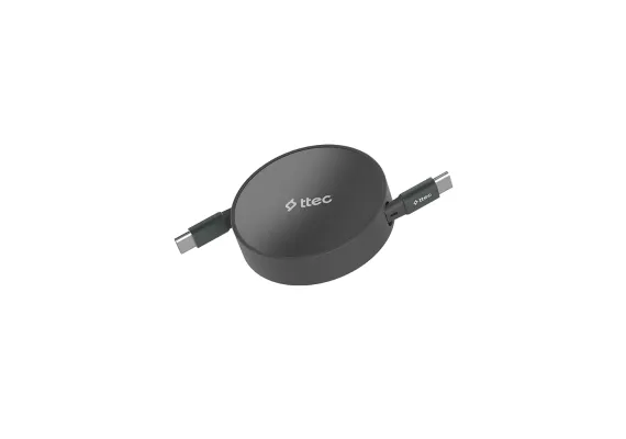 USB-C σε USB-C Mini Αναδιπλούμενο Καλώδιο Γρήγορης Φόρτισης 100W PD/QC 120cm , Μαύρο - Φορτιστές & Καλώδια Φόρτισης στο ttec.gr