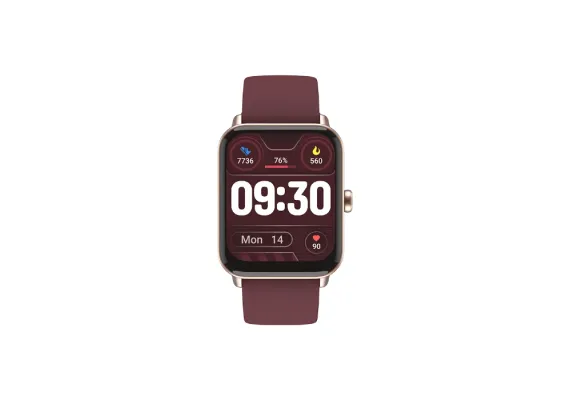 Tempus 44 mm με ορθογώνια θήκη, Μπορντό - Smartwatches στο ttec.gr