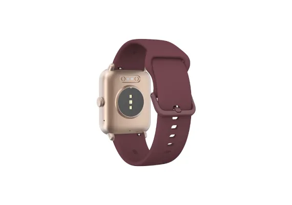 Tempus 44 mm με ορθογώνια θήκη, Μπορντό - Smartwatches στο ttec.gr