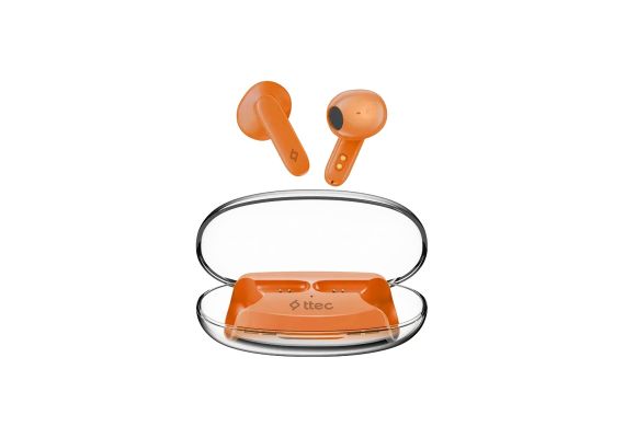 AirBeat Glace TWS Bluetooth Ακουστικά, Πορτοκαλί - Ήχος & Εικόνα  στο ttec.gr
