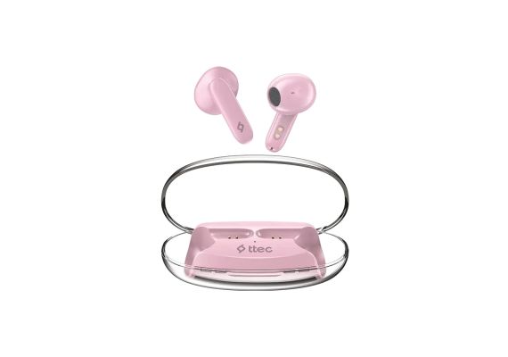 AirBeat Glace TWS Bluetooth Ακουστικά, Ροζ - Ήχος & Εικόνα  στο ttec.gr