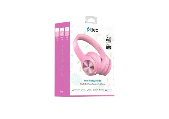 SoundBuddy Funled Παιδικά Ασύρματα Bluetooth On-Ear Ακουστικά​ - Ήχος & Εικόνα  στο ttec.gr