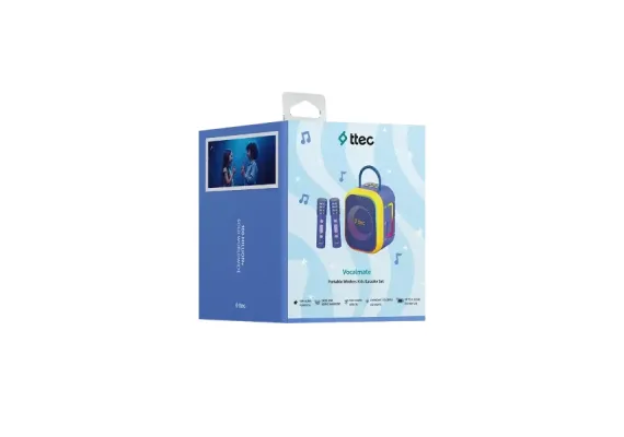 VocalMate Φορητό Ασύρματο Σετ Καραόκε για Παιδιά , Μπλέ - Bluetooth Μικρόφωνα στο ttec.gr
