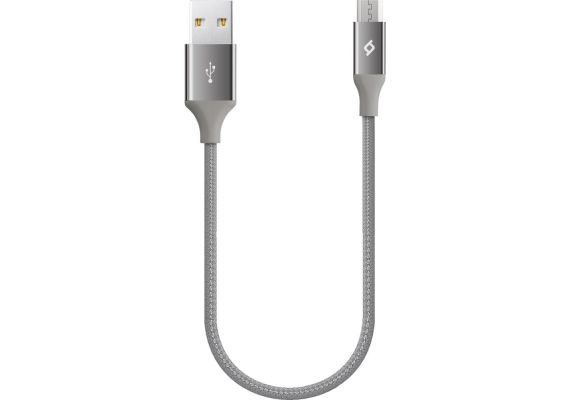 AlumiCable™ Mini Micro USB Charge/Data Cable, Space Grey - Charges & Charge Cables στο ttec.gr